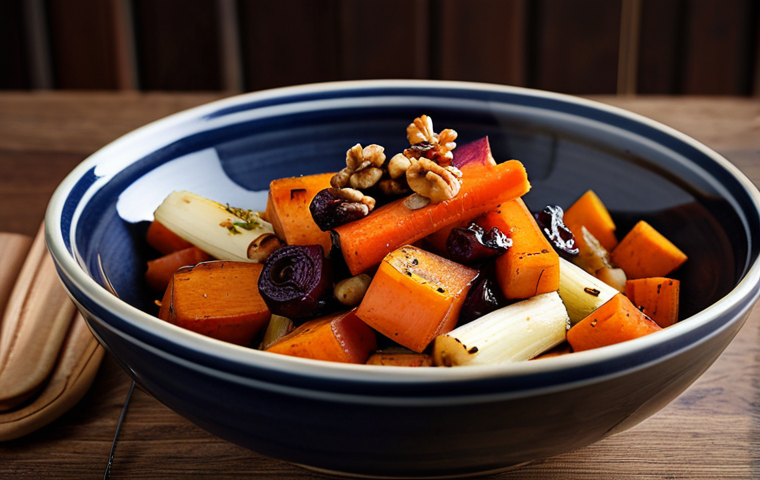 로스팅 채소로 만드는 지중해식 요리 - "A vibrant assortment of roasted Mediterranean vegetables (zucchini, bell peppers, eggplant) seasone... 로스팅 채소로 만드는 지중해식 요리 - "A vibrant assortment of roasted Mediterranean vegetables (zucchini, bell peppers, eggplant) seasone...